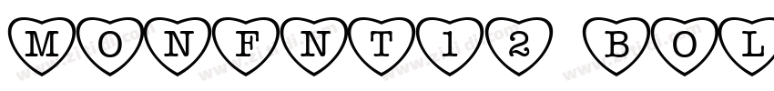 MonFnt12 Bold字体转换 MonFnt12 Bold字体转换